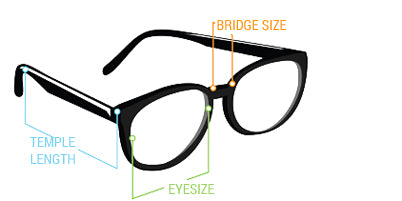 designer eyewear measurements explained