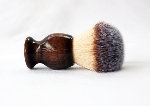 Walnut Plisson shave brush,