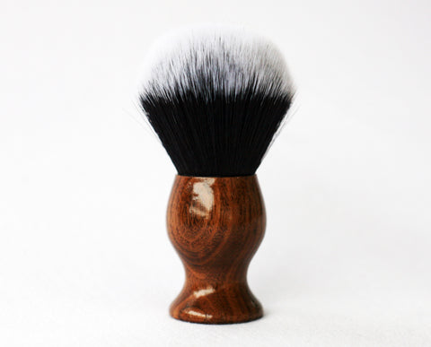 Walnut Tuxedo ultra soft top strong backbone very dense shave brush