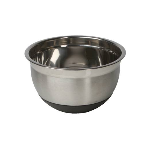 Mixing Bowl, 8 Qt, Stainless Steel, Silicone Base, Libertyware MB08SB