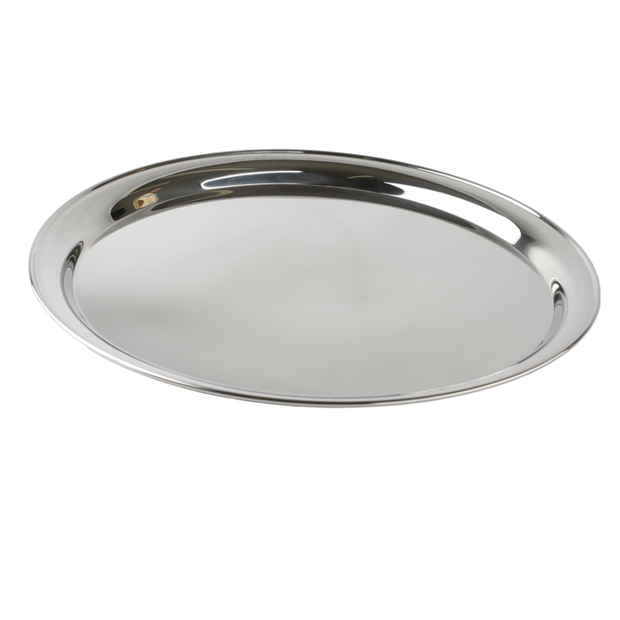 Service Tray Round Stainless Steel 18"