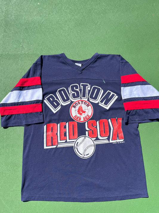 BOSTON RED SOX VINTAGE 90s RUSSELL ATHLETIC MLB BASEBALL JERSEY