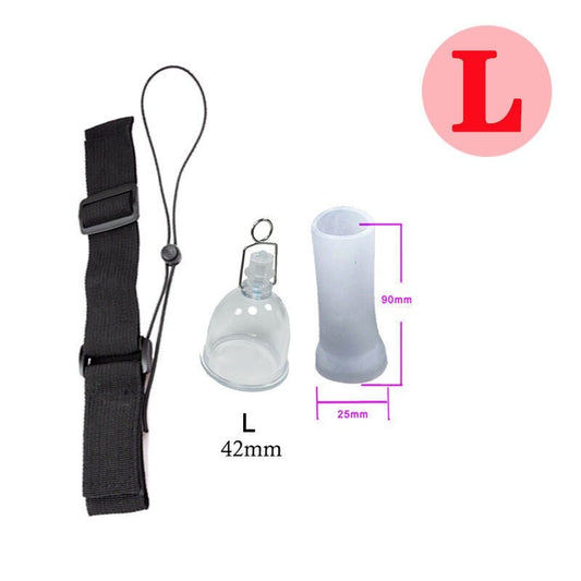 Male Penis Extender Enlargement Vacuum Cup Plastic Top Cradle Head Hanger  Sex Toy Men Dick Glans Pump Stretcher Enlarger System