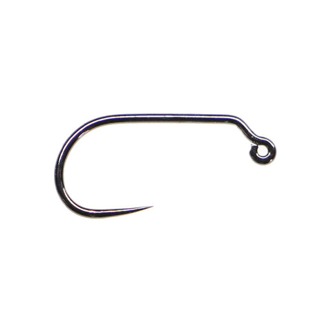 Fulling Mill Jig Force Long Black Nickel Barbless Hook 14