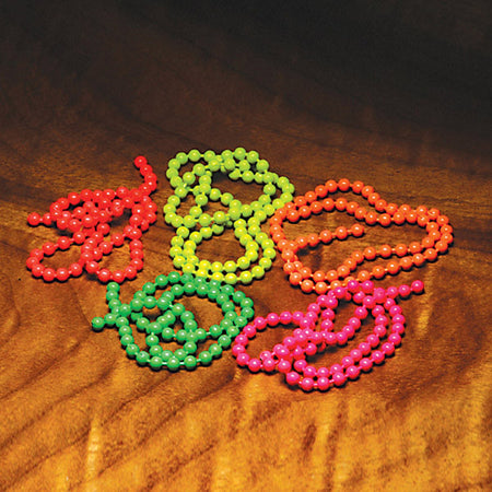 Hareline UV2 Fusion Egg Beads, Fireball Orange / 6mm