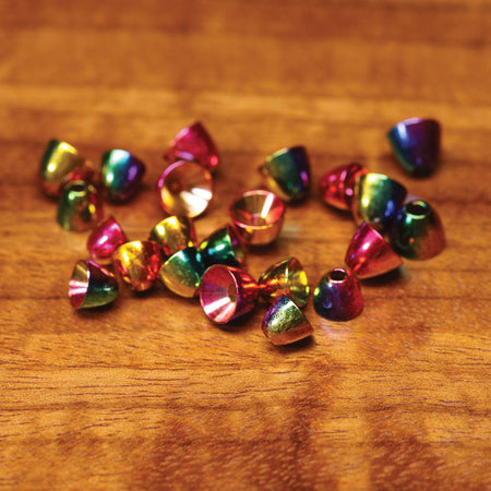 Hareline Multihued Rainbow Brass Beads 3/32 (2.4mm)