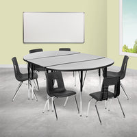 Modern Wave 9 Piece Commercial Activity Table