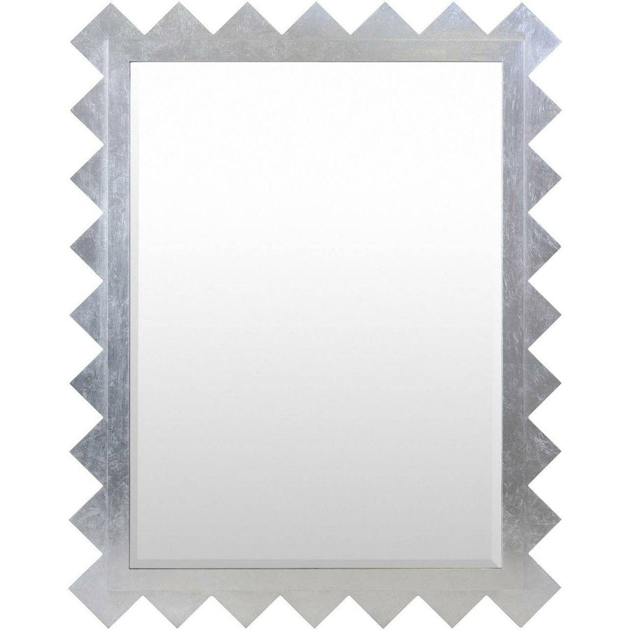 Traditional MRR 58" x 45" Gilded Finish Rectangle Oversized Silver Accent Mirror Decor Trends