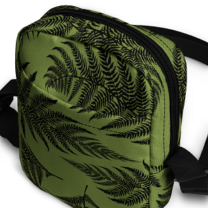 Black Fern Mini Crossbody Bag