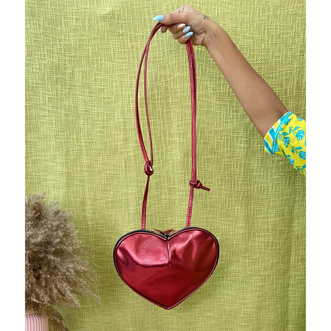 Buy Women's Paparazzi Embroidered Heart Shaped Sling Bag Online |  Centrepoint KSA