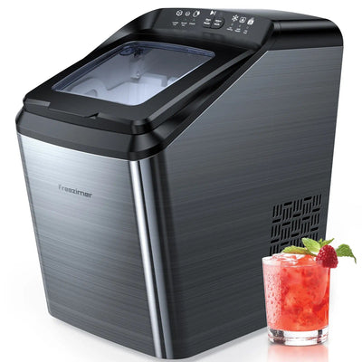 Ice Cube Makers, Ice Maker Machine,68Kg(150 Lbs)/24H,Ice Cube Maker with  Automatic Self-Cleaning, Timer Function, Water-Shortage and Ice Full Flash