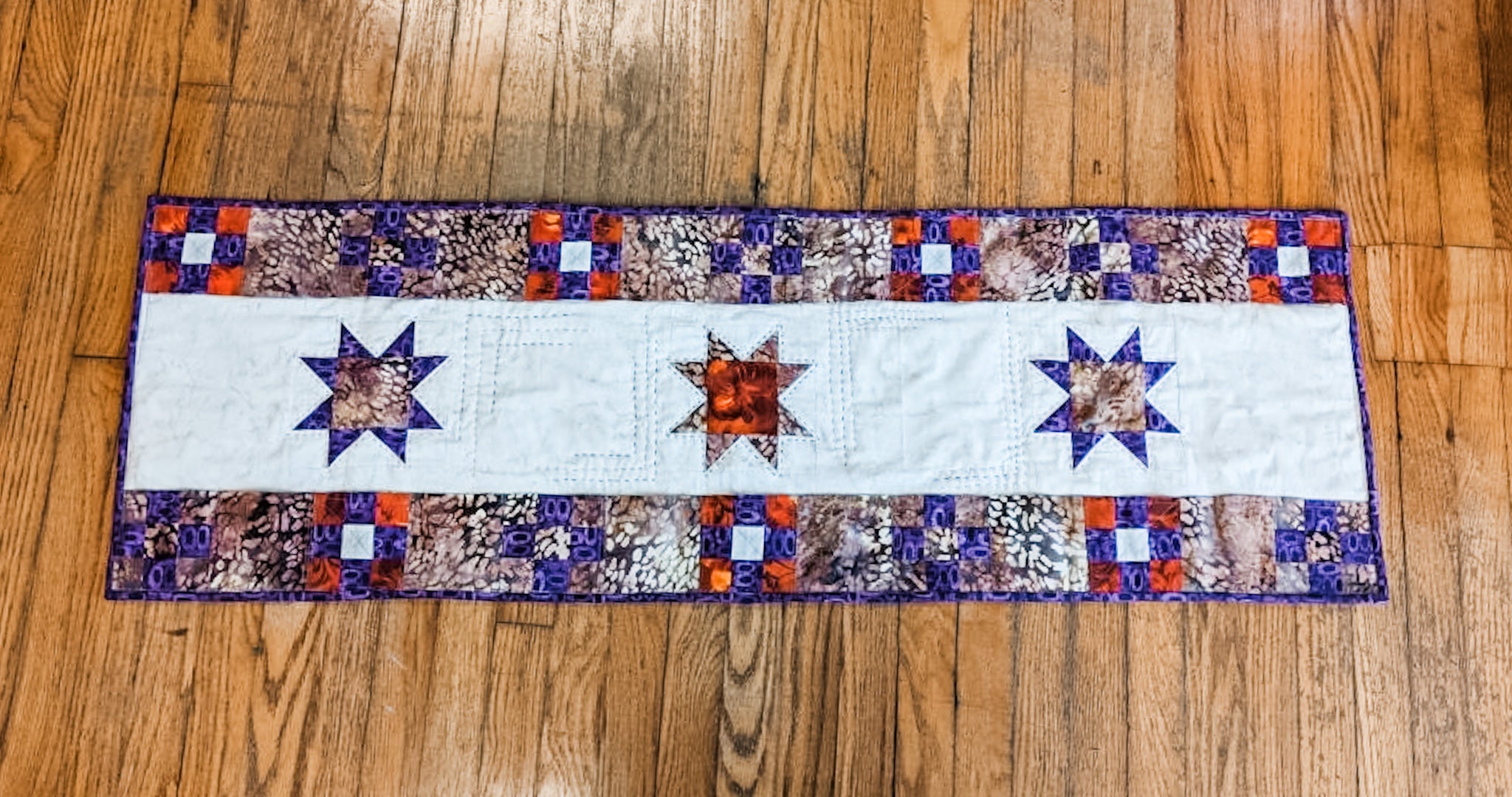 Janet's test table runner for pockets full of blessings table runner pattern collection