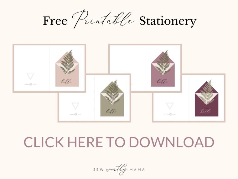 Free Printable Stationery Click Here to Download