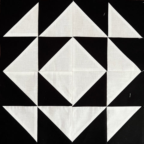 Black and White Quilt Block