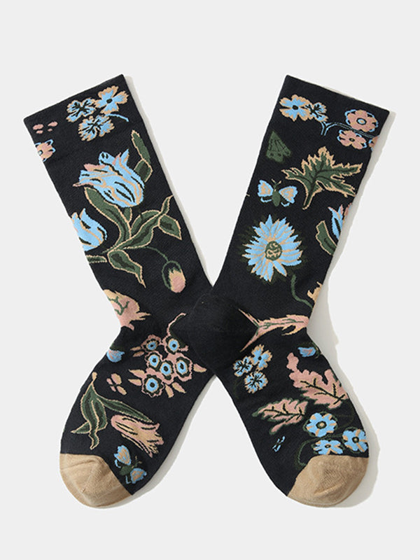 French Oil Painting Style Socks