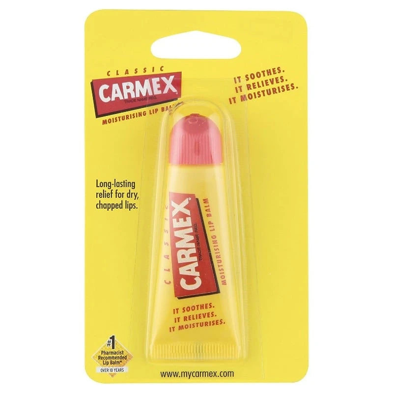 Carmex CLASSIC Moisturising Lip Balm Tube For Dry & Chapped Lips 10g