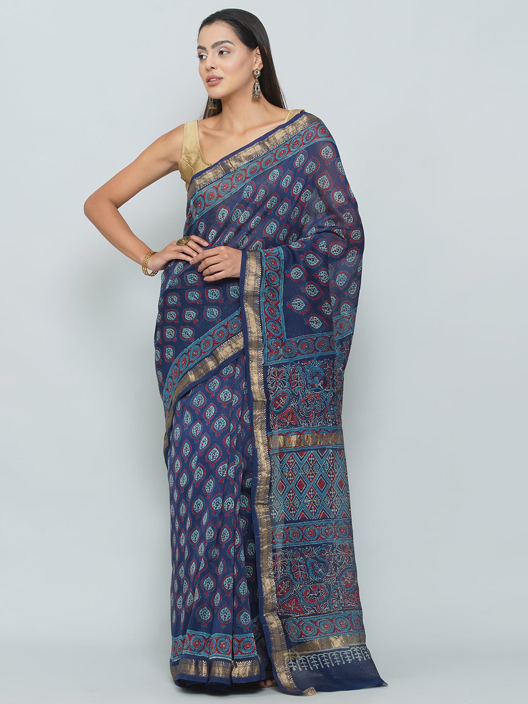 Maheshwari Silk Cotton Saree | Handloom | Online Saree for Women