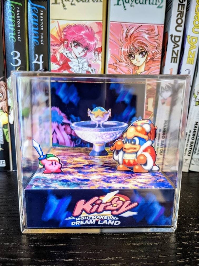 Kirby Nightmare in Dreamland GBA | Fountain of Dreams 3D cube diorama –  BubzTea Artz