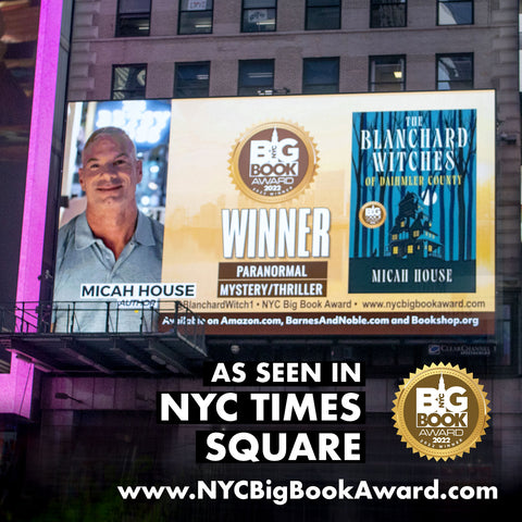 Winning novel was featured on the Times Square Billboard in NYC