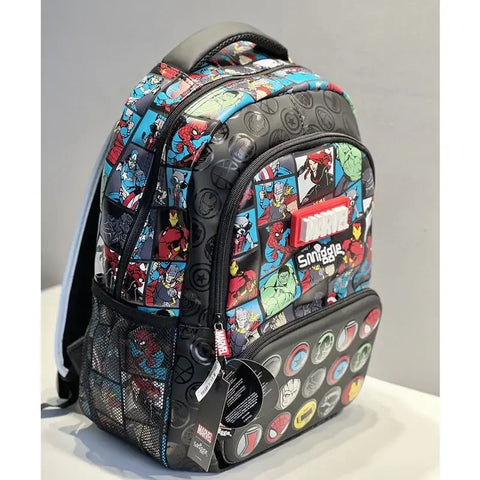 Heróis Academy Mochila Marvel; Para Pequenos Heróis em Treinamento; Design Inspirado nos Super-Heróis da Marvel; Conforto e Estilo em Uma Mochila; Alças Acolchoadas para Maior Conforto; Material Durável e de Alta Qualidade; Perfeita para a Volta às Aulas; Mostre o Herói que Existe em Seu Filho; Compre Agora e Faça Parte do Universo Marvel.