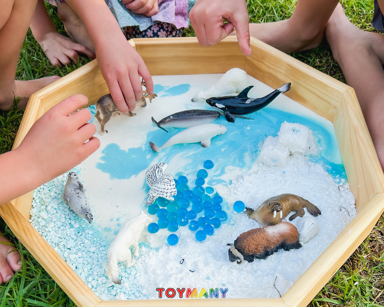 Toymany Polar Animals Figurines Playset