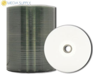 MediaPro White Inkjet Hub Printable CD-R - 100 Pack (Tape Wrap)