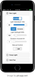 Configuración de luz de la aplicación web del módulo de control de accesorios Cooper