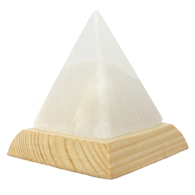Pyramid White USB Salt Lamp - Candle Harmony