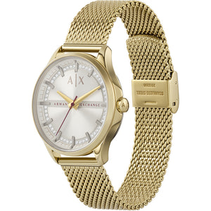 Armani Exchange Watch Jewellers Gold Dante Shiels AX1875 Multifunction Gents Tone –