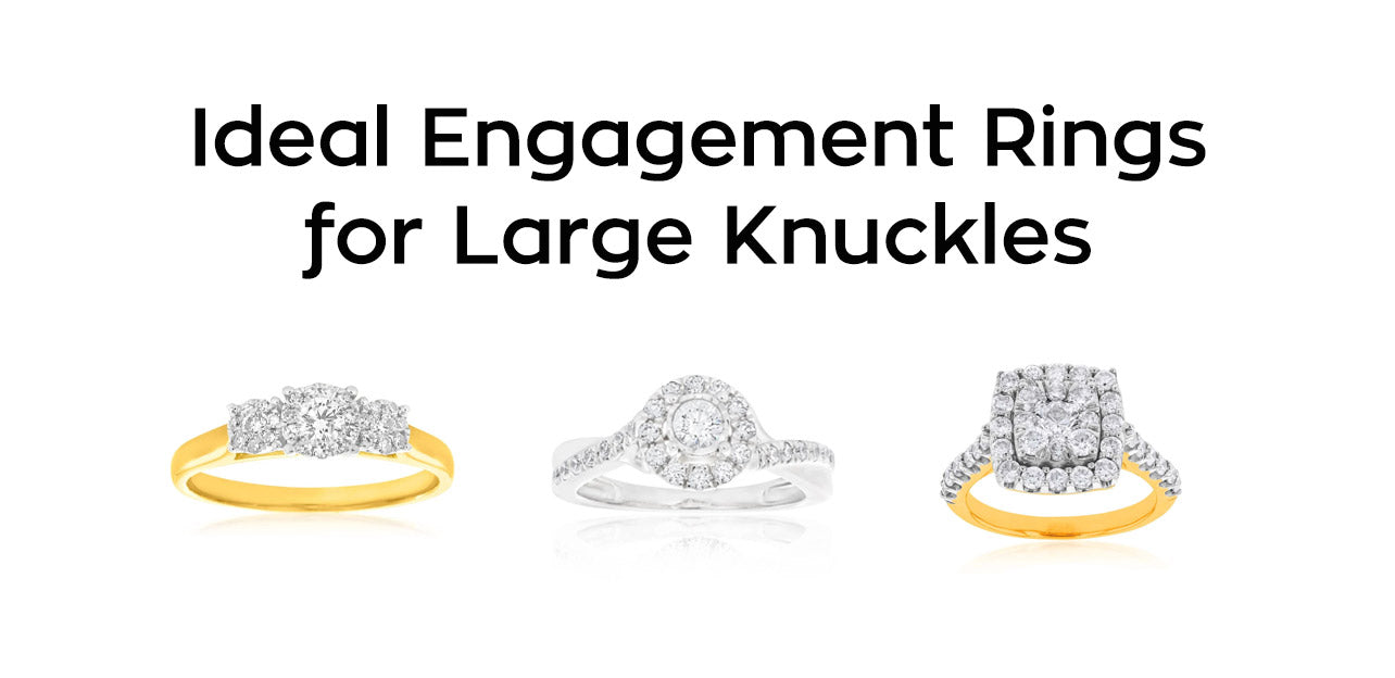 engagement ring shapes - ideal engagement rings for large knuckles