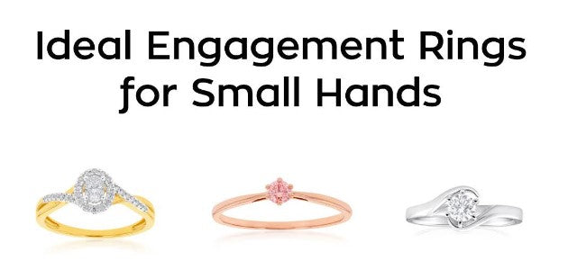 ideal engagement rings for small hands