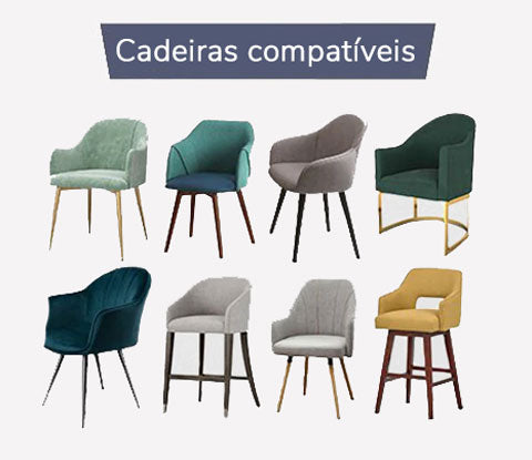 Cadeiras compativeis capa de cadeira eiffel | Capa Moderna