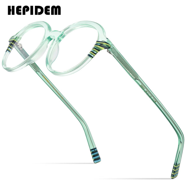 HEPIDEM Acetate Optical Glasses Frame Women Brand Designer Cat Eye  Eyeglasses Ladies Cateye Spectacle Eyewear 9218