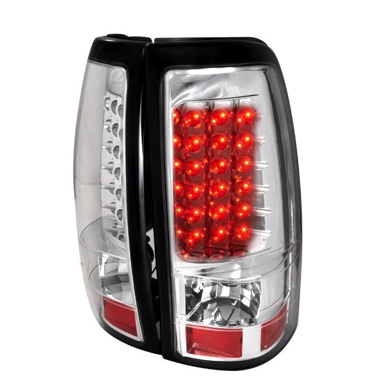 2002 Chevy Silverado Spec-D Chrome LED Tail Lights