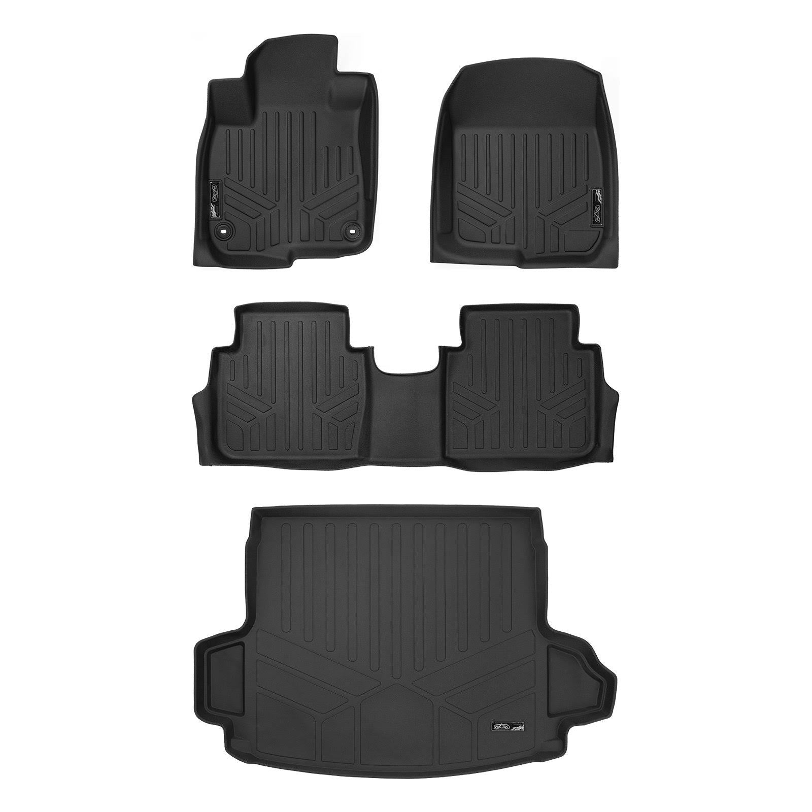 2017 Honda CR-V Maxliner All-Weather Floor Mats in Black, Complete Protection Package (Front & 2nd Row Plus Cargo Liner), A0250/B0250/D0250