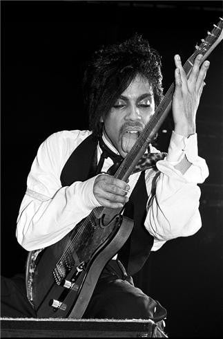 Prince, Guitar Lick, NYC 1981 by Lynn Goldsmith