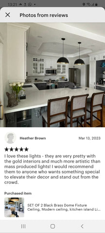 Edken Lighting - Customer review of our Moroccan Handcrafted Lights