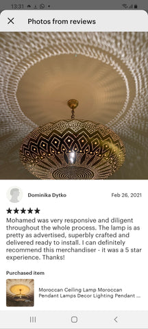 Moroccan Ceiling Lamp