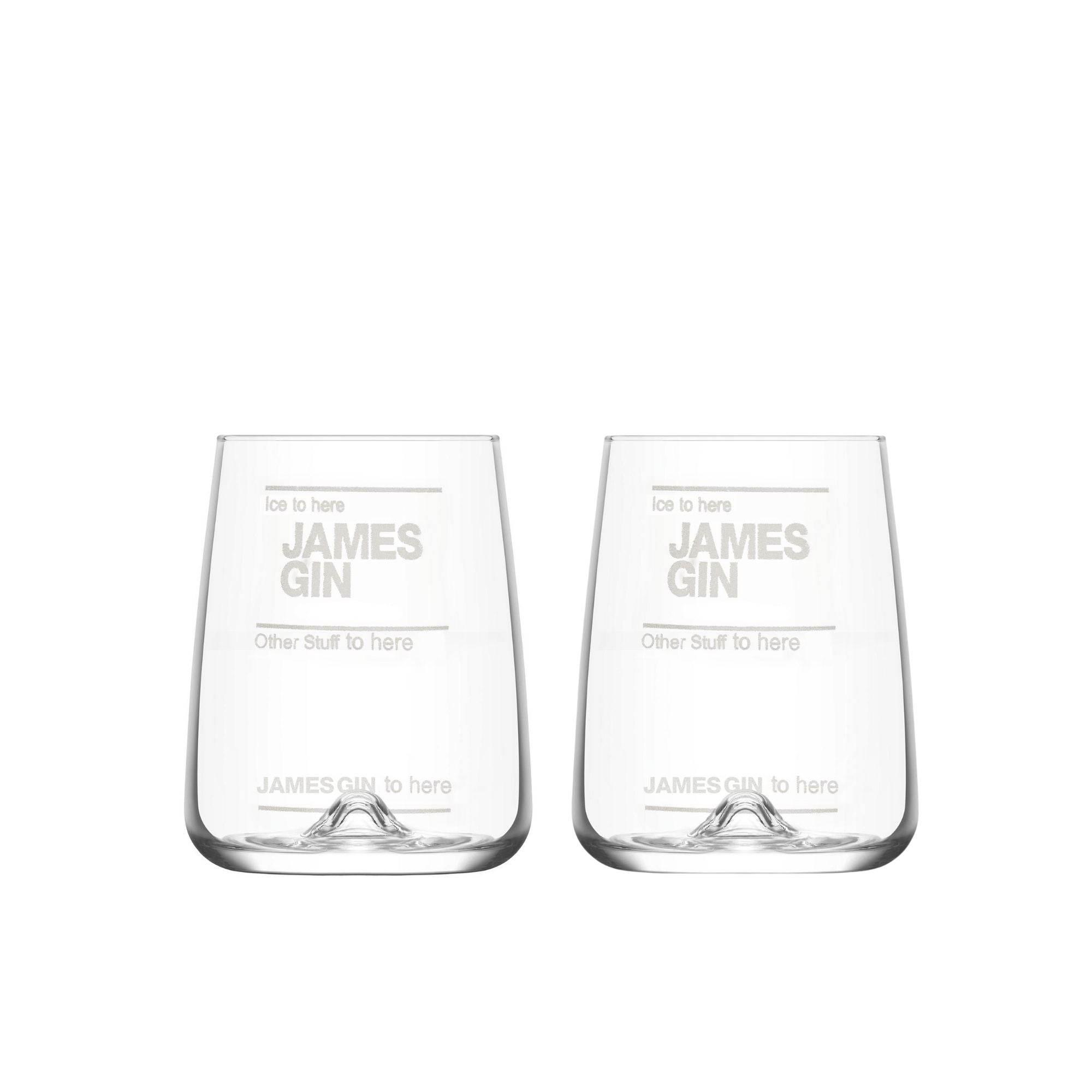 The James Gin Generic Cocktail Mixing Glasses - James Gin US product image