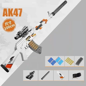 AK47 Shell Ejection Soft Bullet Toy