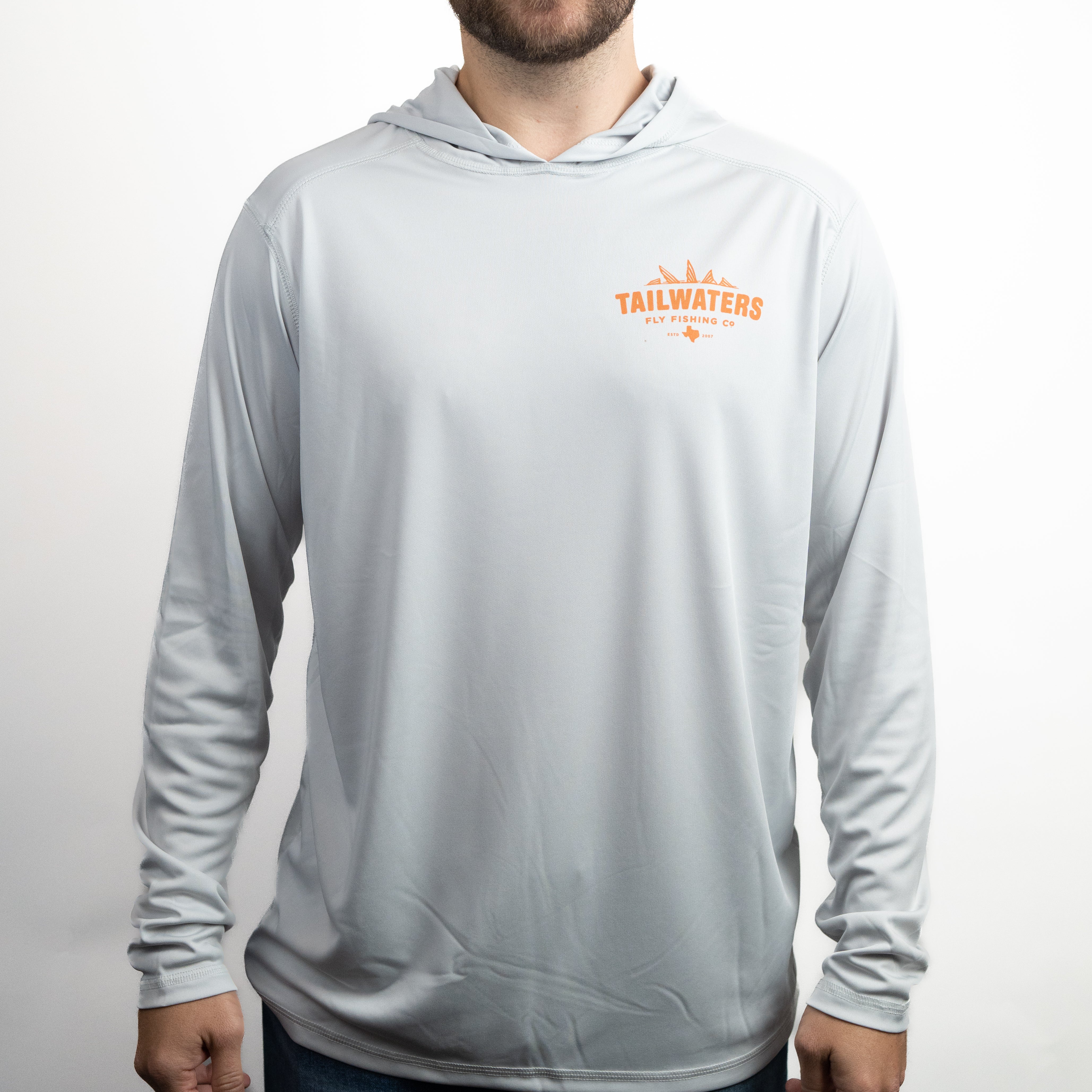 Tailwaters Fly Fishing Trout Fly Logo Solar Hoody