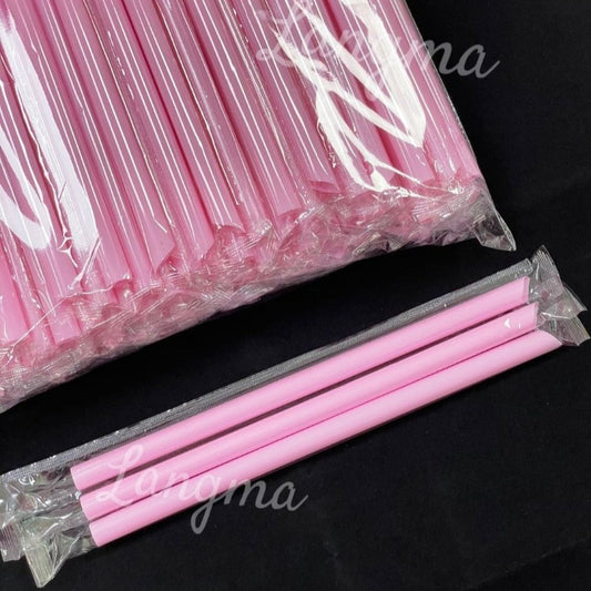 Bubbletea plastic straws, assorted colours, 12x230mm - Inexpress