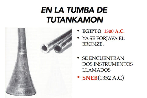 Instrumentos en la tumba de Tutankamon