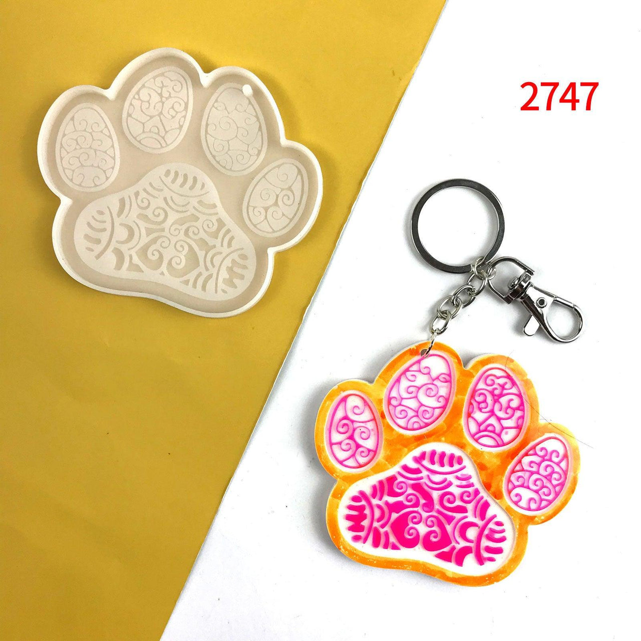 Dog Silicone Mold - Cat Footprint Mold - Dog Footprint Mold - Pet Paw  Medals Mold