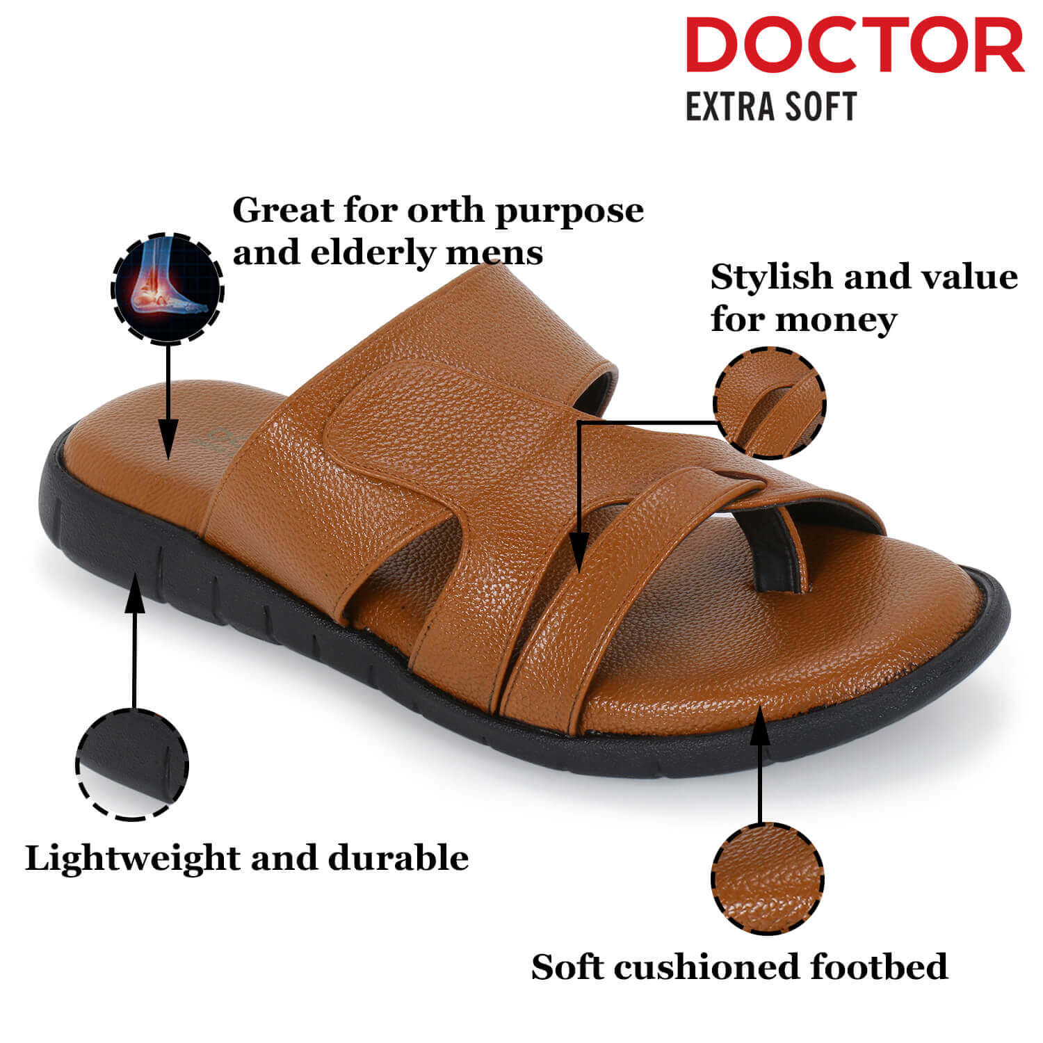 Drew Dublin - Men's - Cushioned Men's Sandal - Free Shipping