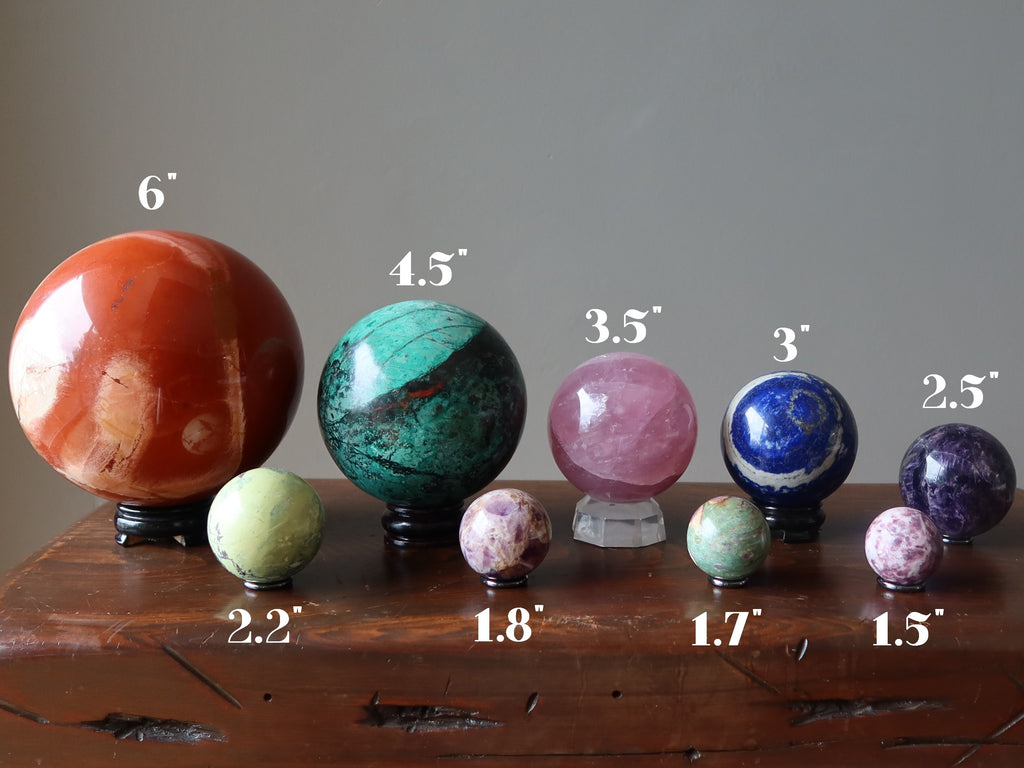 crystal ball size comparison