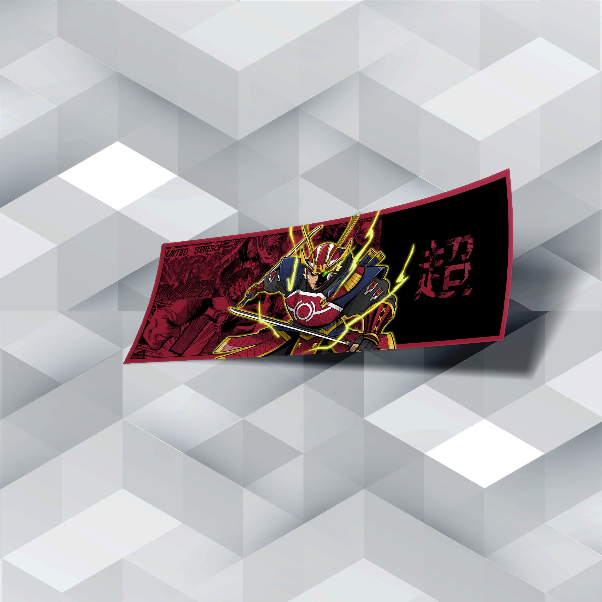 Red Samuria All Might Slap Sticker