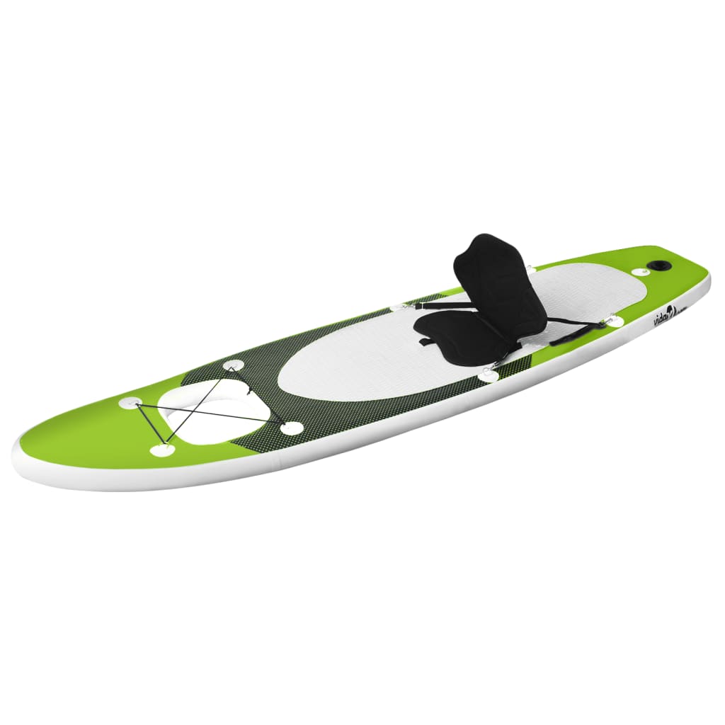 SUP-Board-Set Aufblasbar Grün 360x81x10 cm