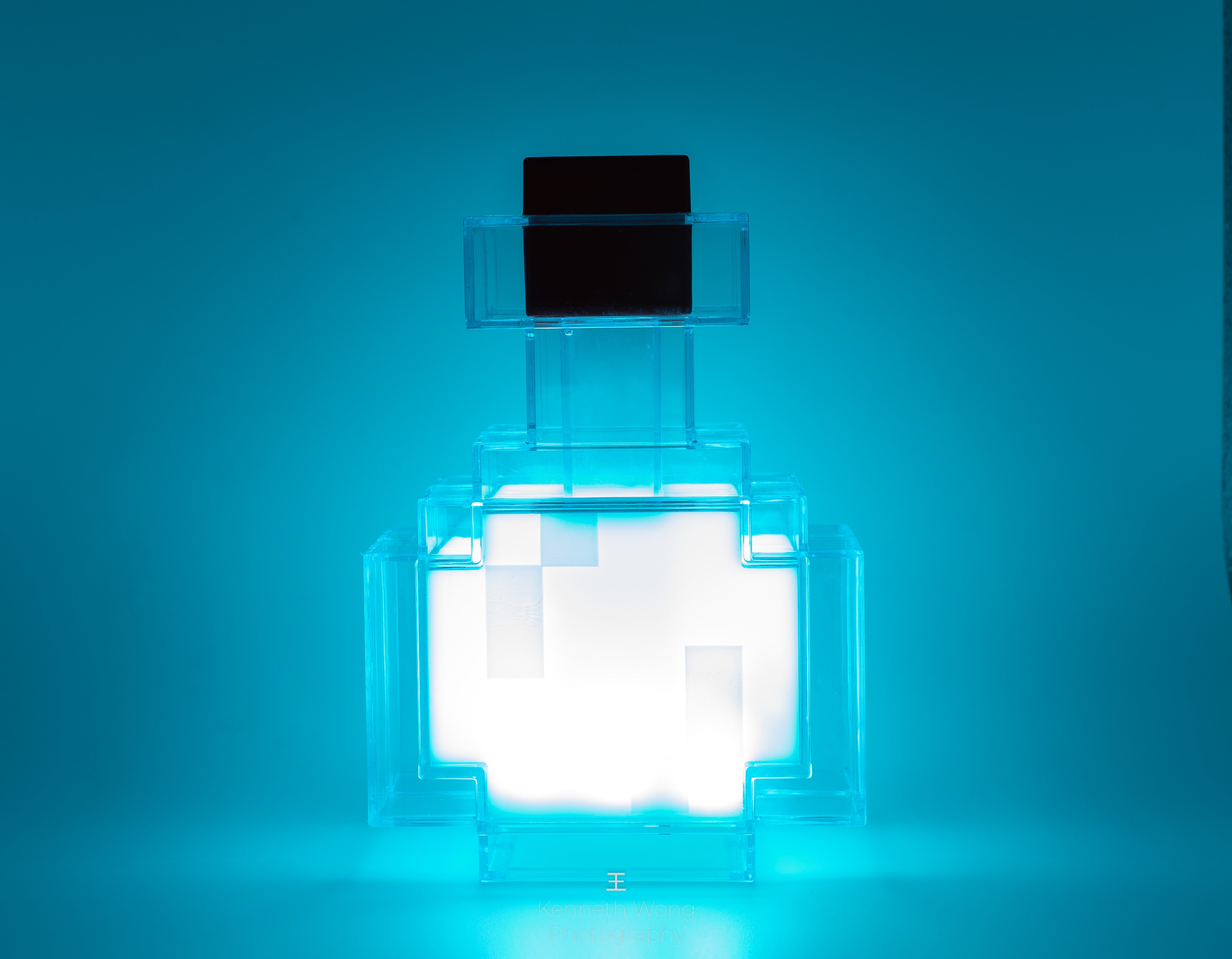 minecraft glass bottle lamp