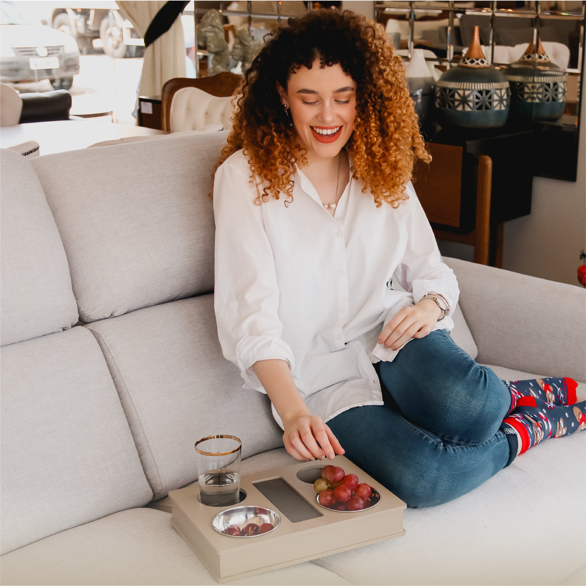 couch serving tray